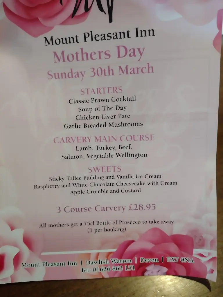 Menü_Mount Pleasant Inn_Dawlish_Bild_2