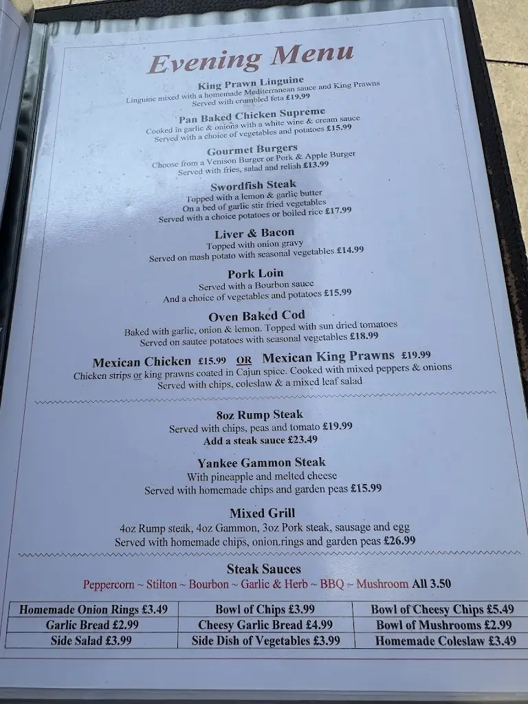 Menu_Reflections Bistro_Dawlish_imagen_1