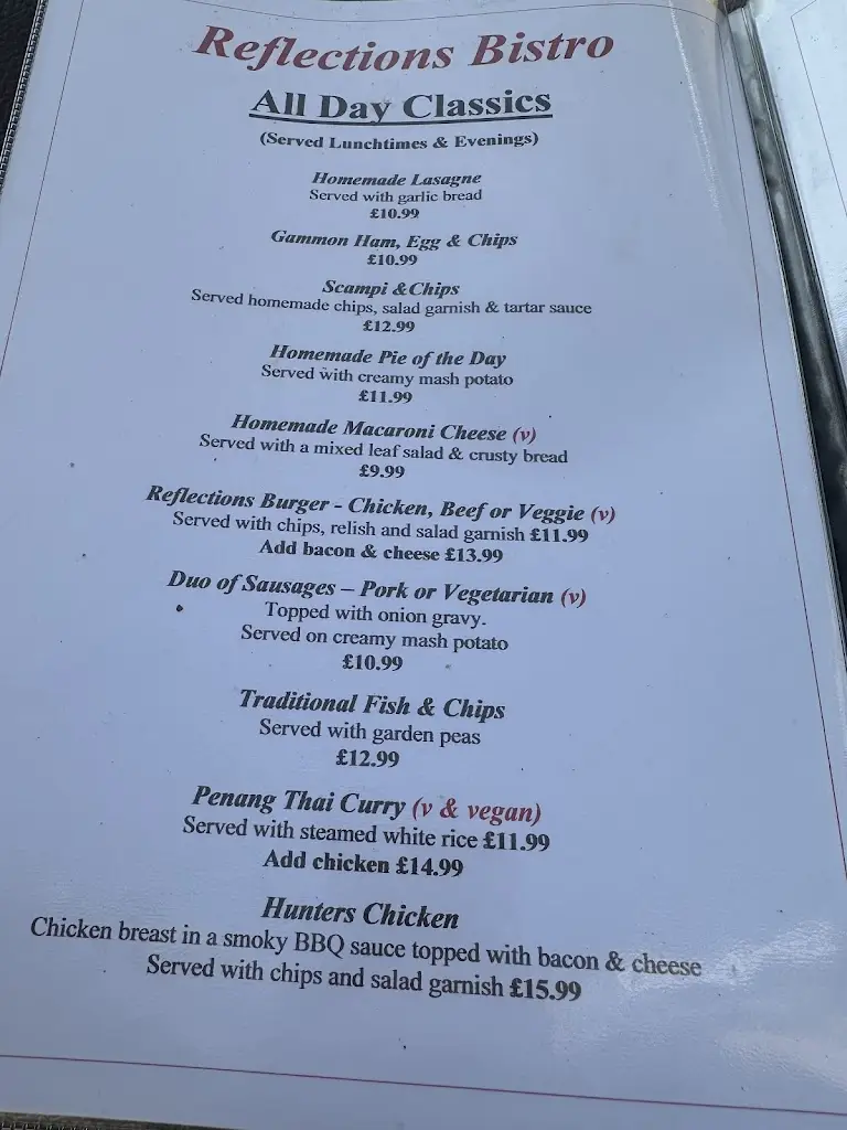 Menu_Reflections Bistro_Dawlish_imagen_2