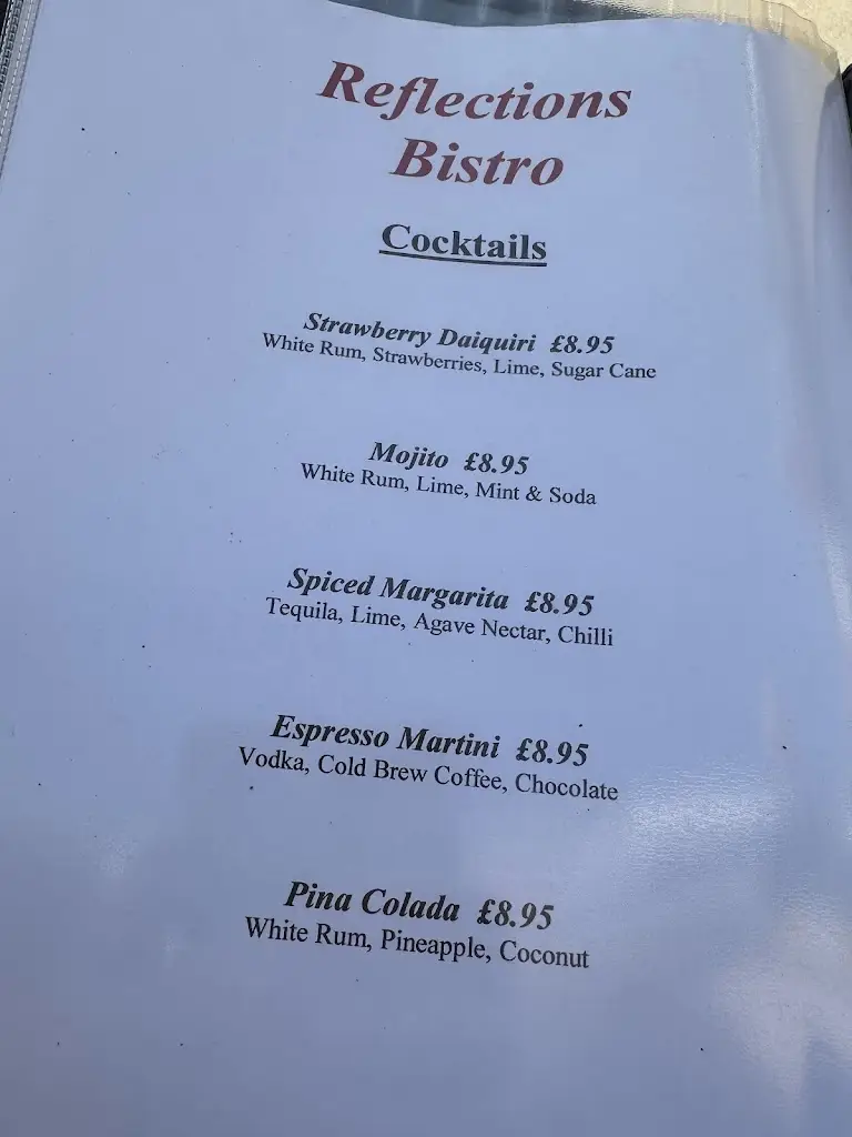 Menu_Reflections Bistro_Dawlish_imagen_4