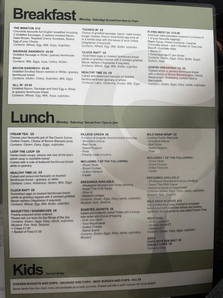 Menu_The Wild Swan Brasserie_Dawlish_image_2