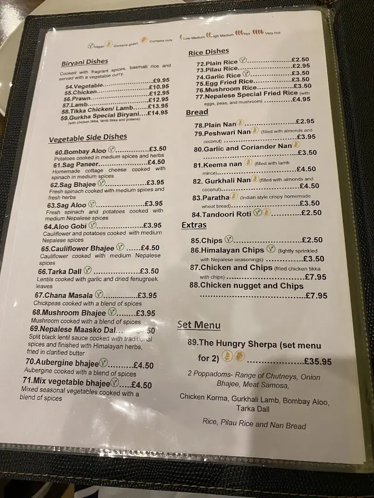 Menu_Gurkha Restaurant_Dawlish_image_1