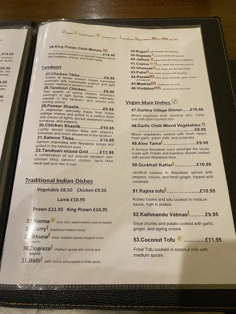 Menu_Gurkha Restaurant_Dawlish_image_3