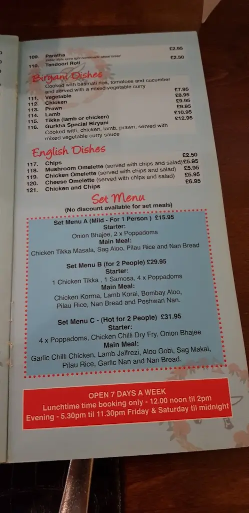 Menu_Gurkha Restaurant_Dawlish_image_4