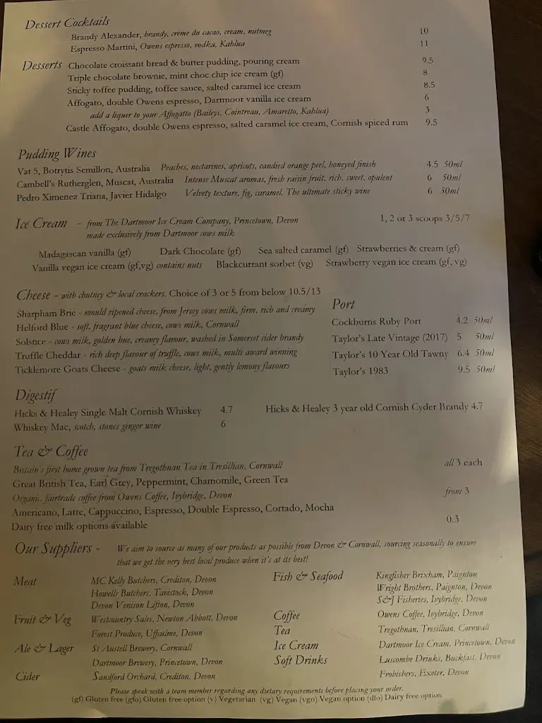 Menu_The Castle Inn_Dawlish_image_2