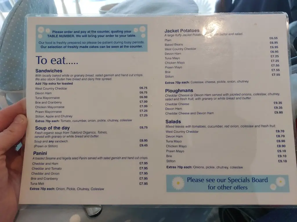 Menu_Daisy's Tea Room_Dawlish_image_2