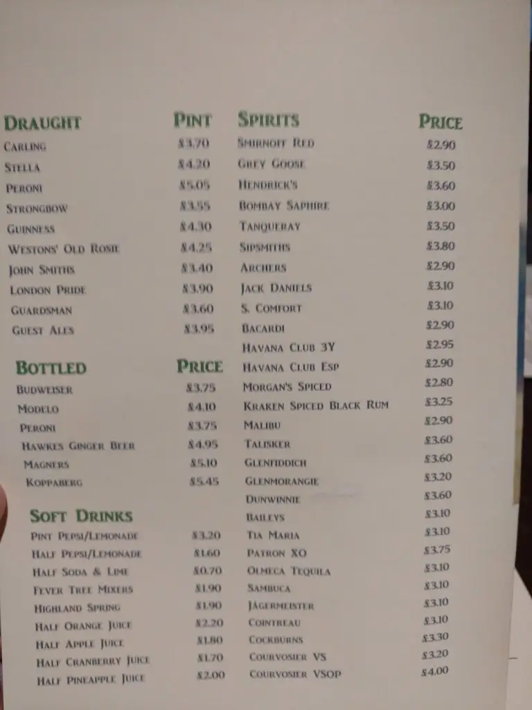 Menu_The Royal Stag_Datchet_image_3