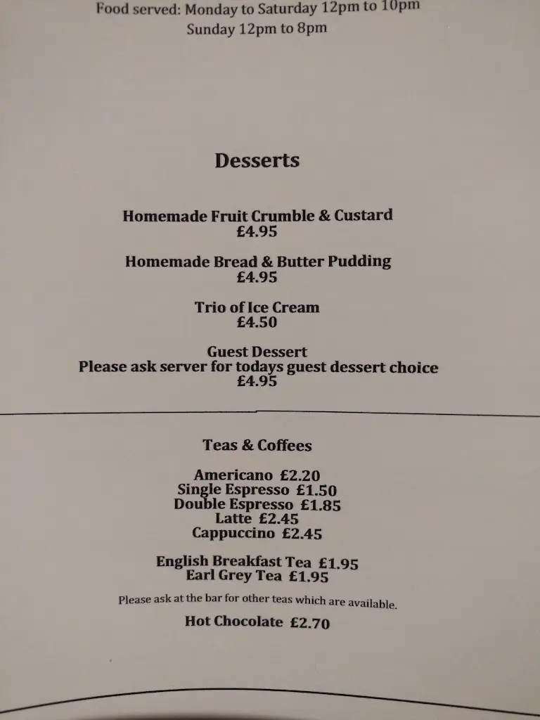 Menu_The Royal Stag_Datchet_image_4