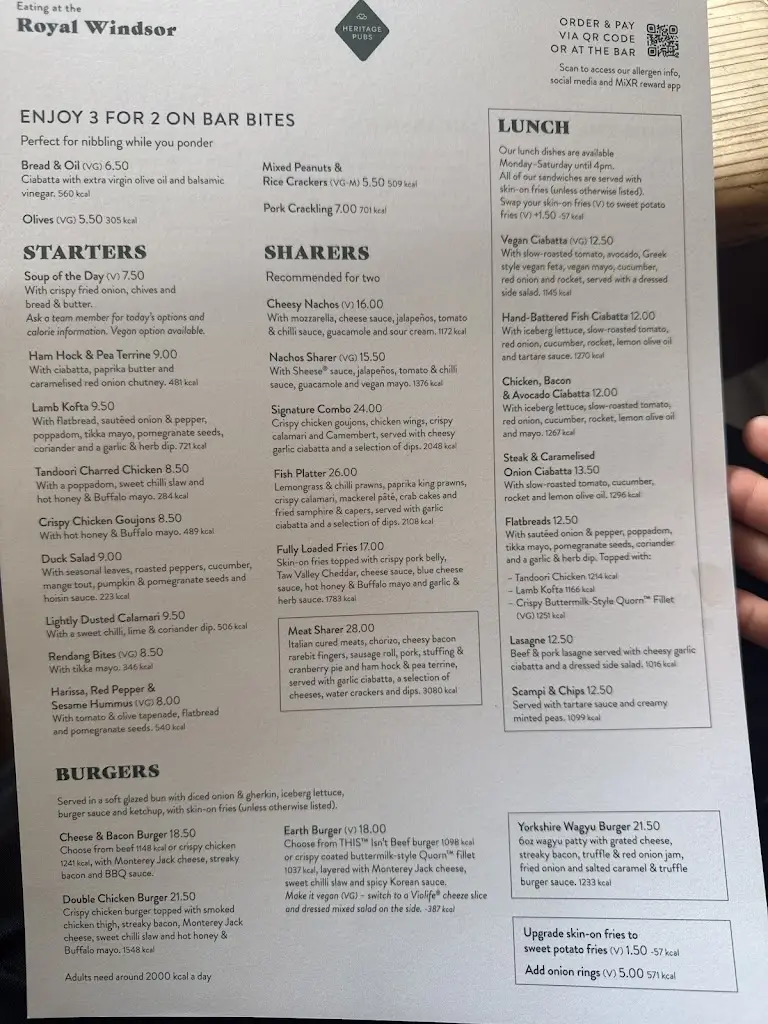 Menu_The Royal Windsor_Datchet_image_1