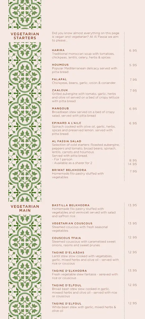 Menu_Al Fassia Restaurant_Datchet_immagine_4