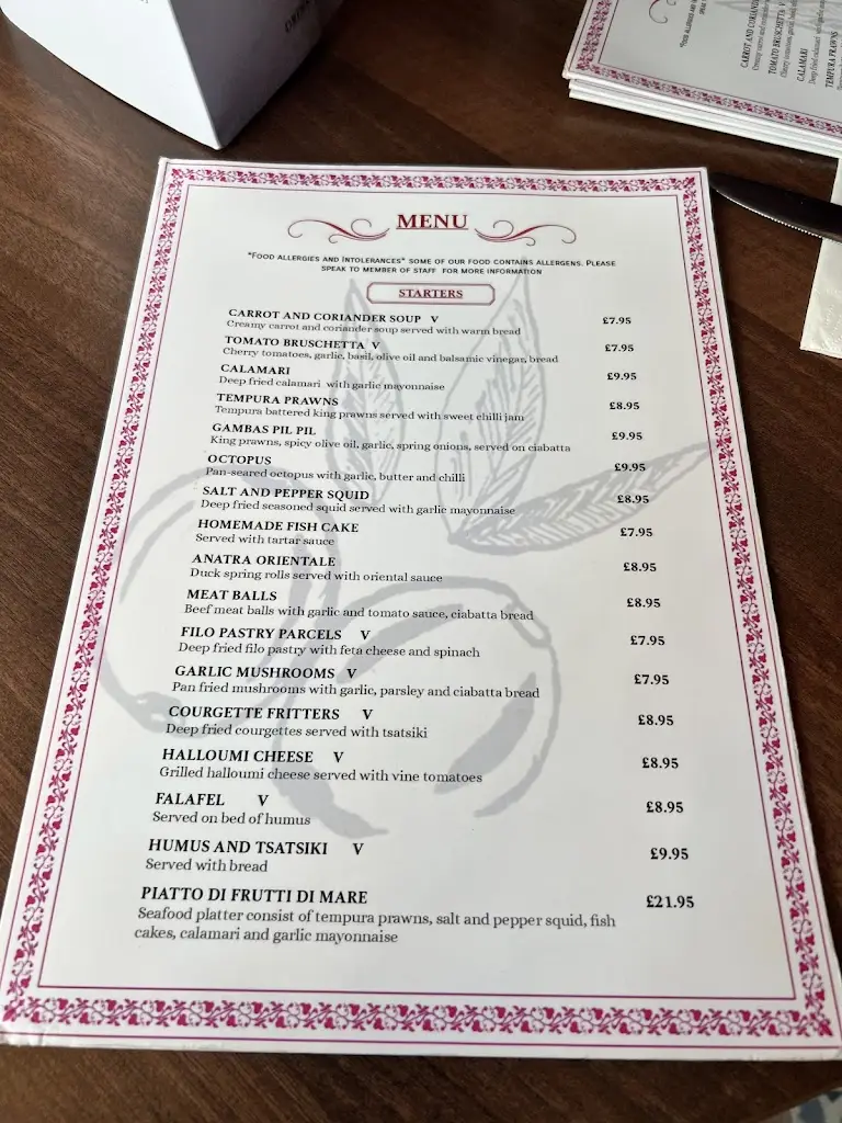 Menu_Long Walk Grill_Datchet_image_1
