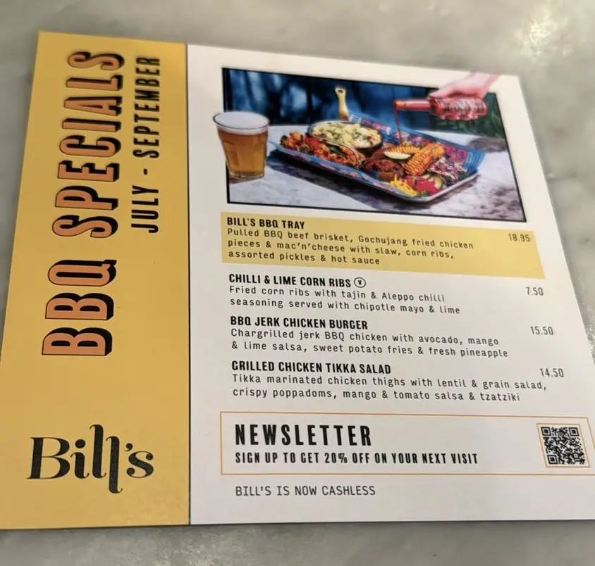 Menu_Bill's Windsor Restaurant_Datchet_image_4