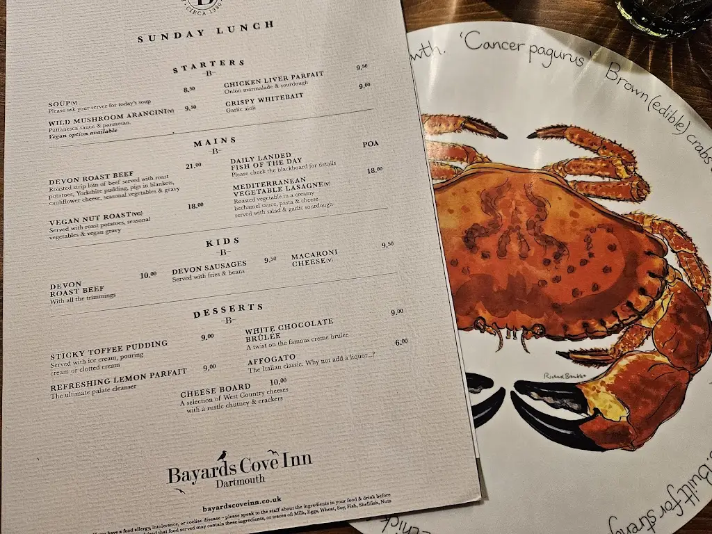 Menu_Bayards Cove Inn_Dartmouth_image_1