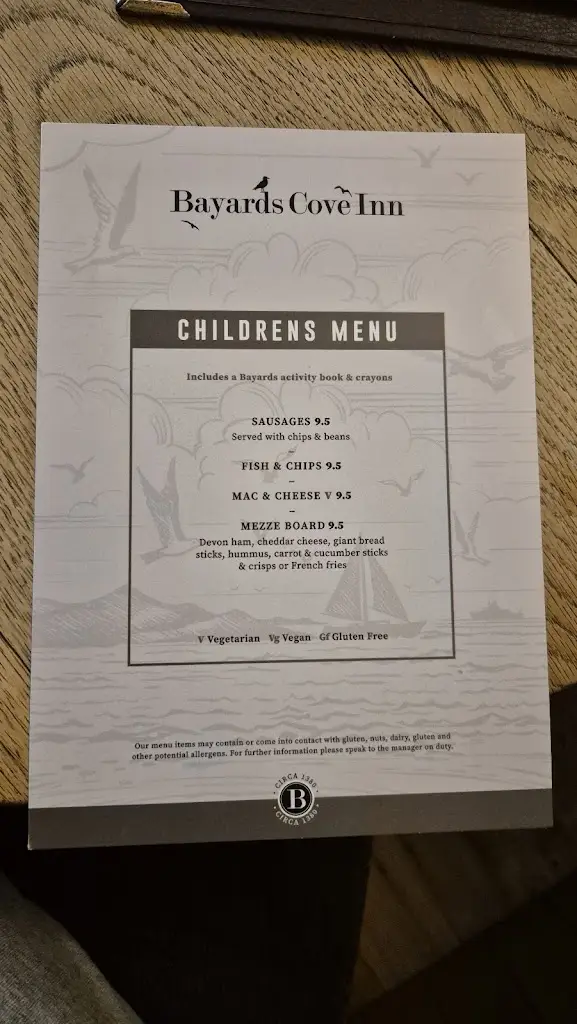 Menu_Bayards Cove Inn_Dartmouth_image_2