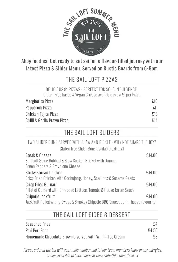 Menu_The Sail Loft Dartmouth_Dartmouth_image_2