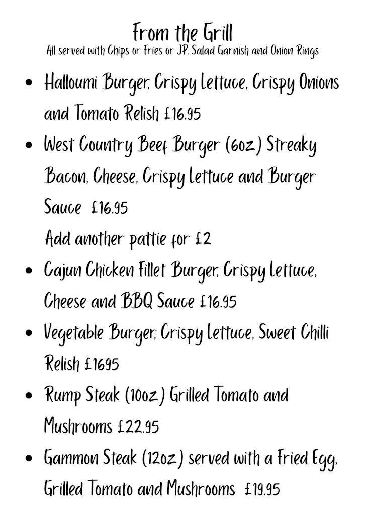 Menu_The Cherub Inn_Dartmouth_image_3