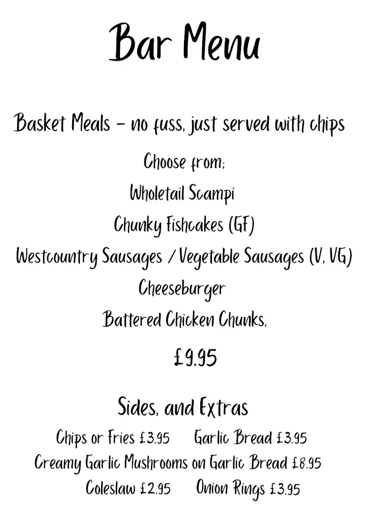 Menu_The Cherub Inn_Dartmouth_image_4