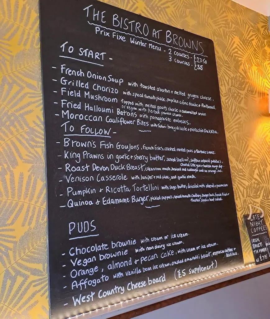 Menu_The Bistro at Browns_Dartmouth_image_1