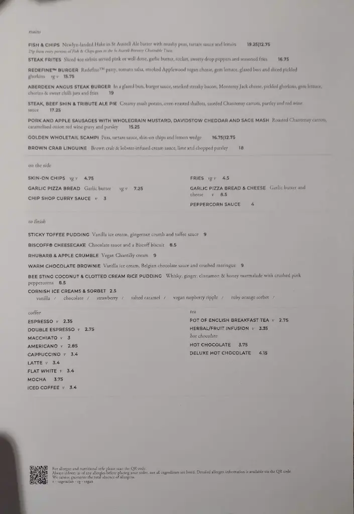 Menu_The Royal Castle_Dartmouth_imagen_2