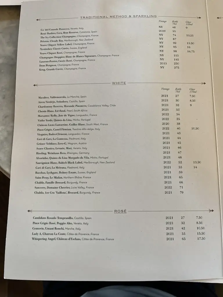 Menu_The Ivy Exeter_Devon_image_4