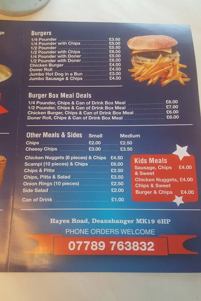 Menu_Deanshanger Kebab Burger Van_Deanshanger_image_1