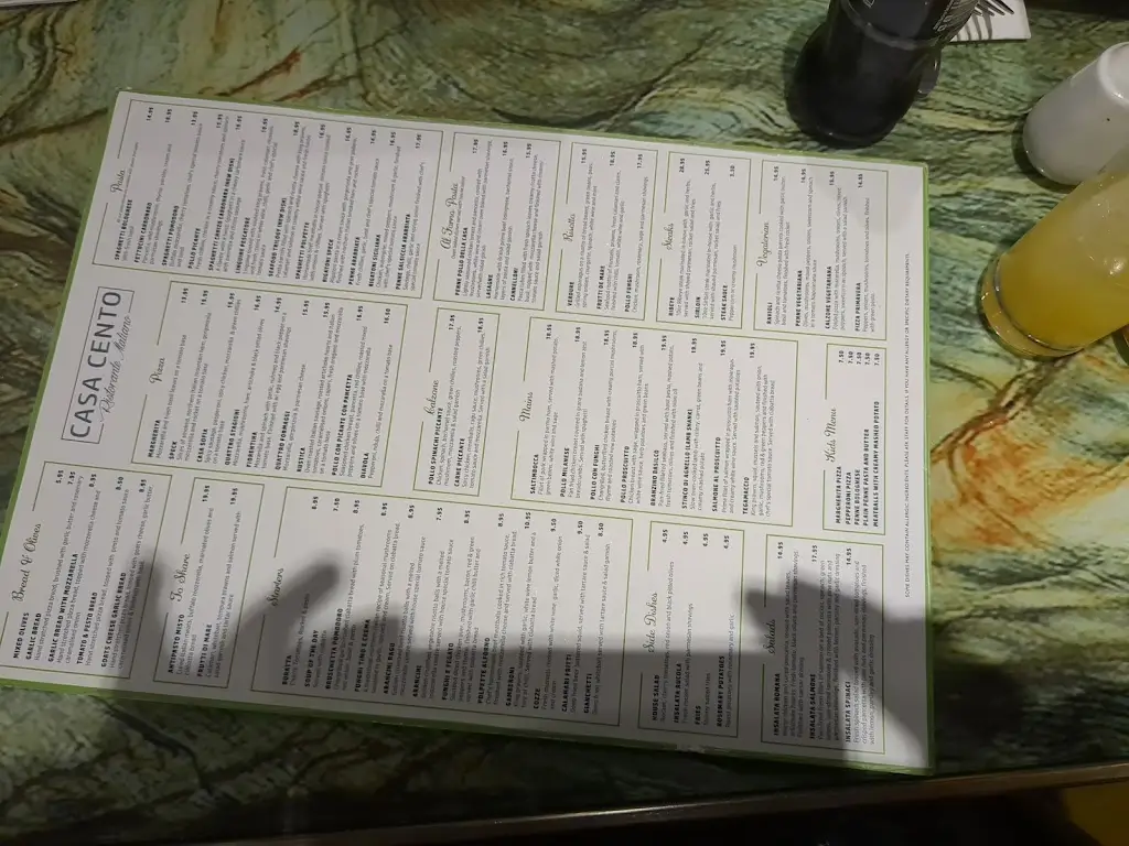 Menu_Casa Cento Italian Restaurant_Deanshanger_image_1