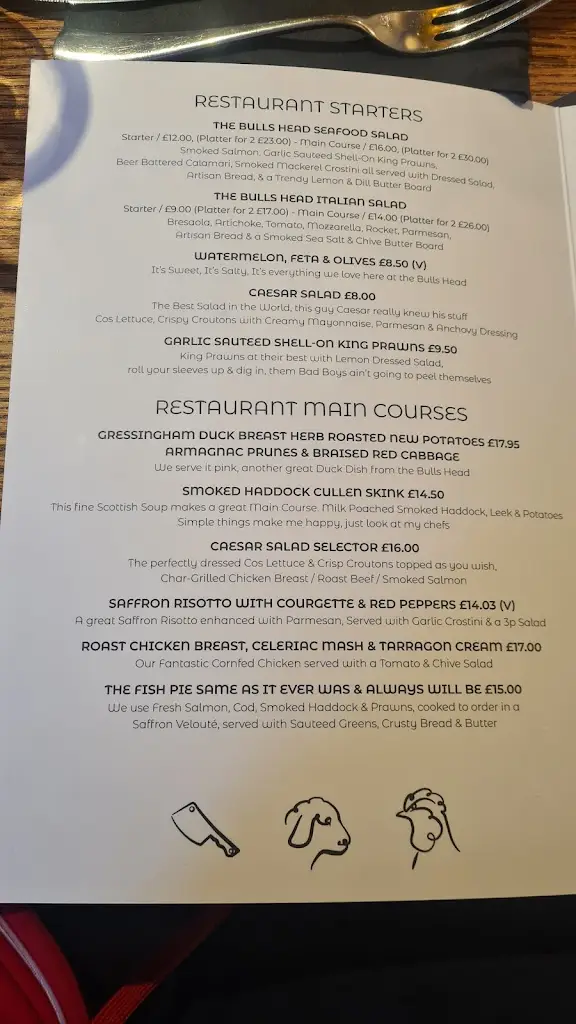 Menu_The Bulls Head_Desford_image_4