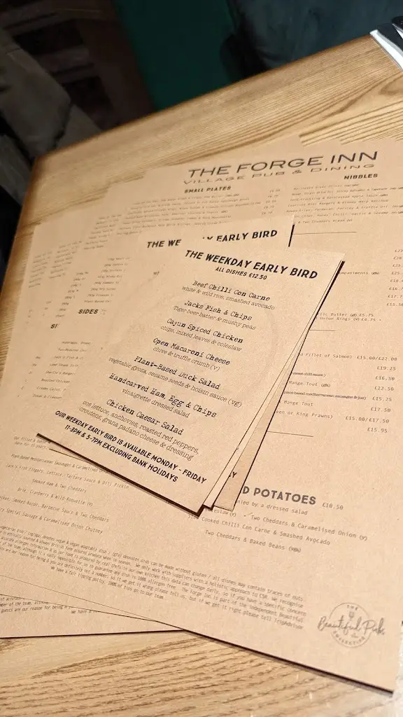 Menu_The Forge Inn_Desford_image_3