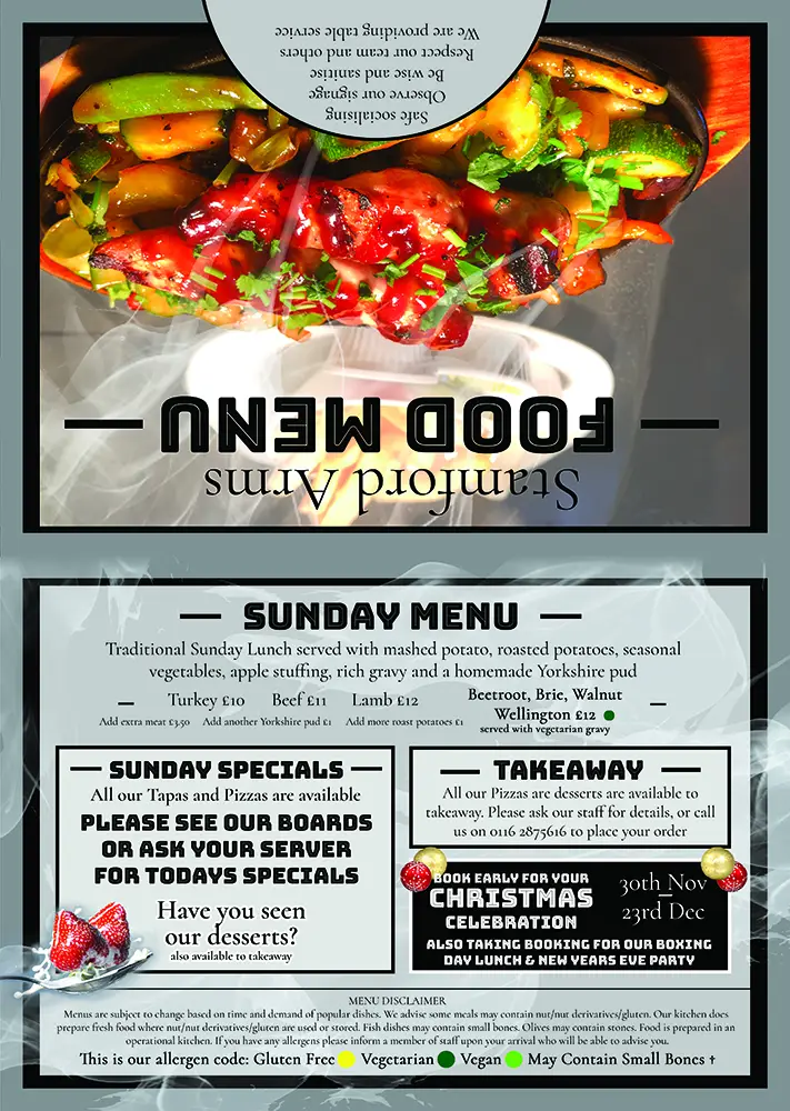 Menu_The Stamford Arms_Desford_image_4