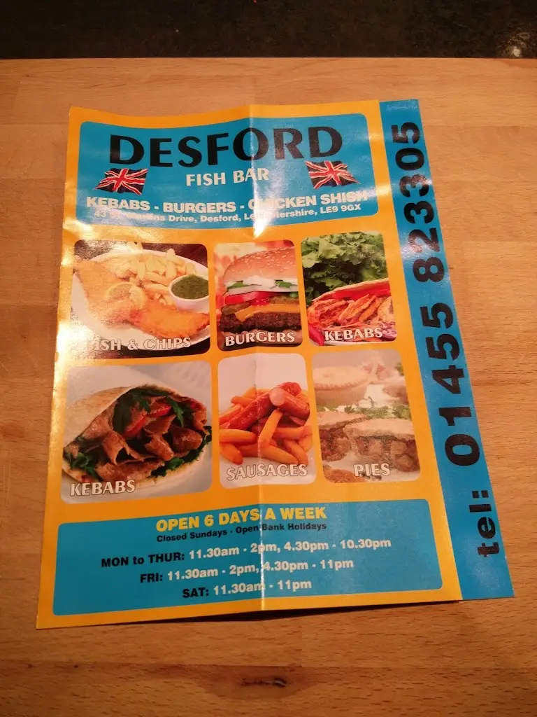 Menu_Desford Fish Bar_Desford_image_3