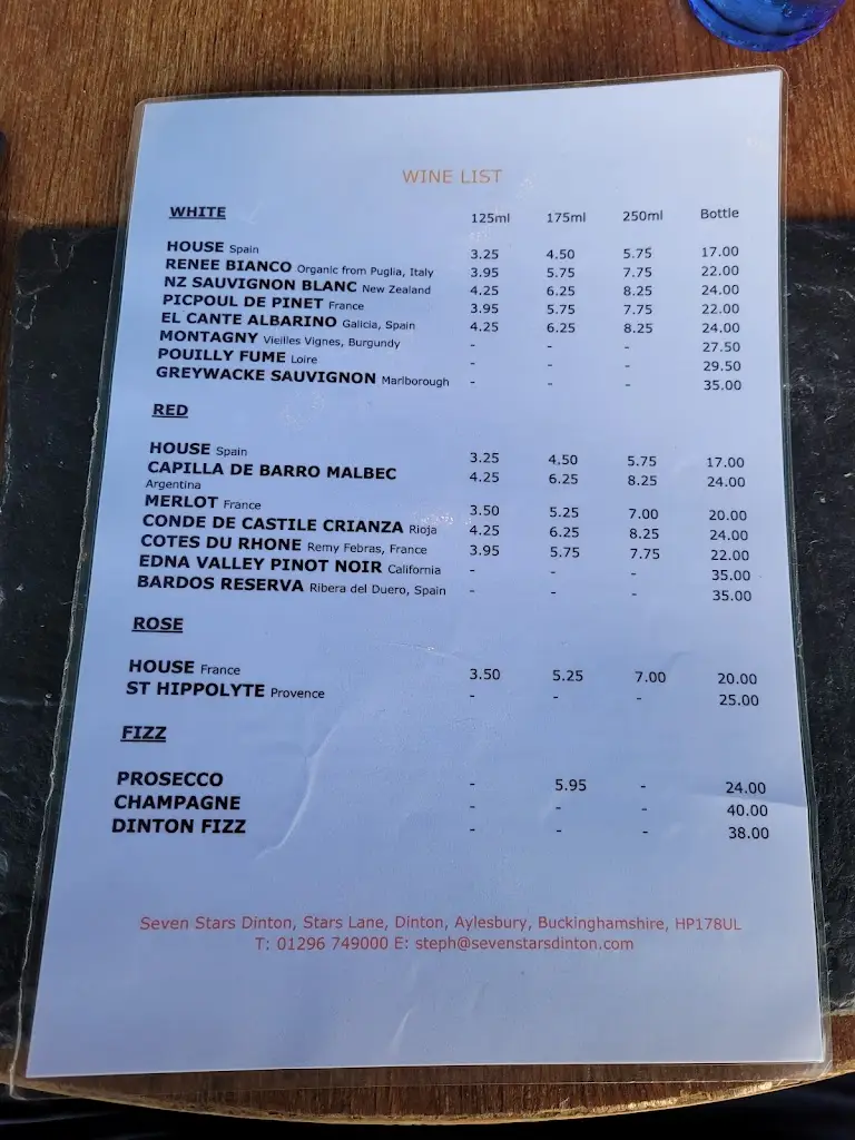 Menu_Seven Stars_Dinton_image_1