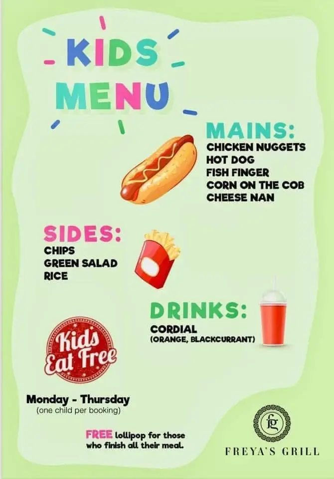 Menu_Freya's Grill_Darwen_immagine_1