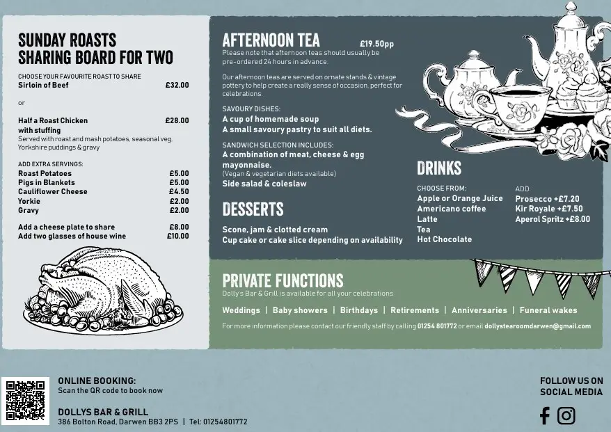 Menu_Dolly’s Restaurant, Bar & Grill_Darwen_image_4