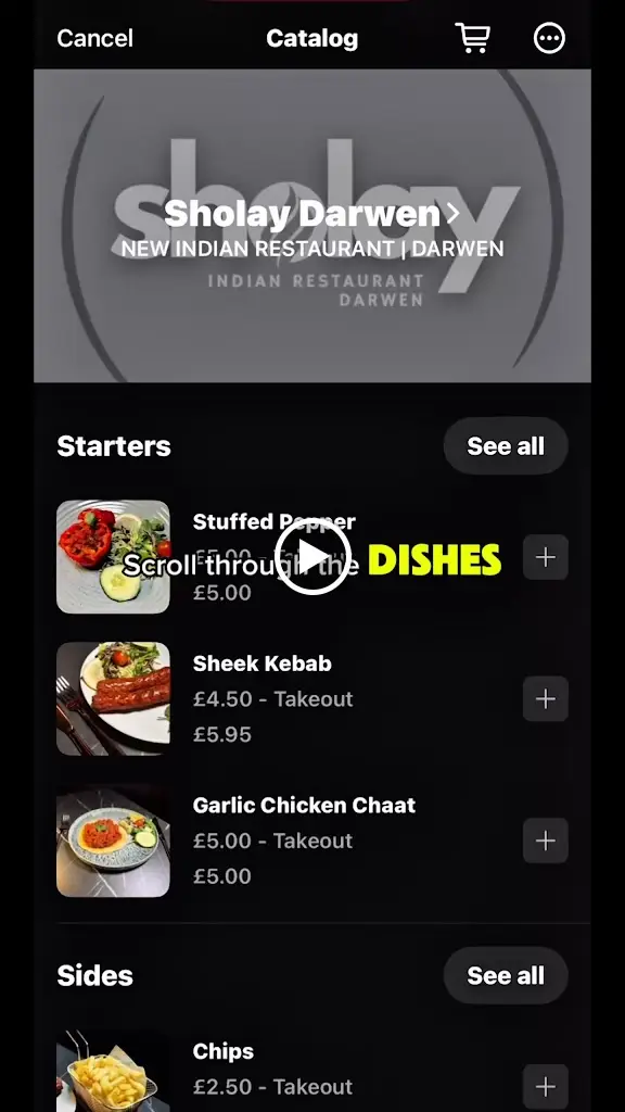 Menu_SHOLAY INDIAN RESTAURANT DARWEN_Darwen_image_2