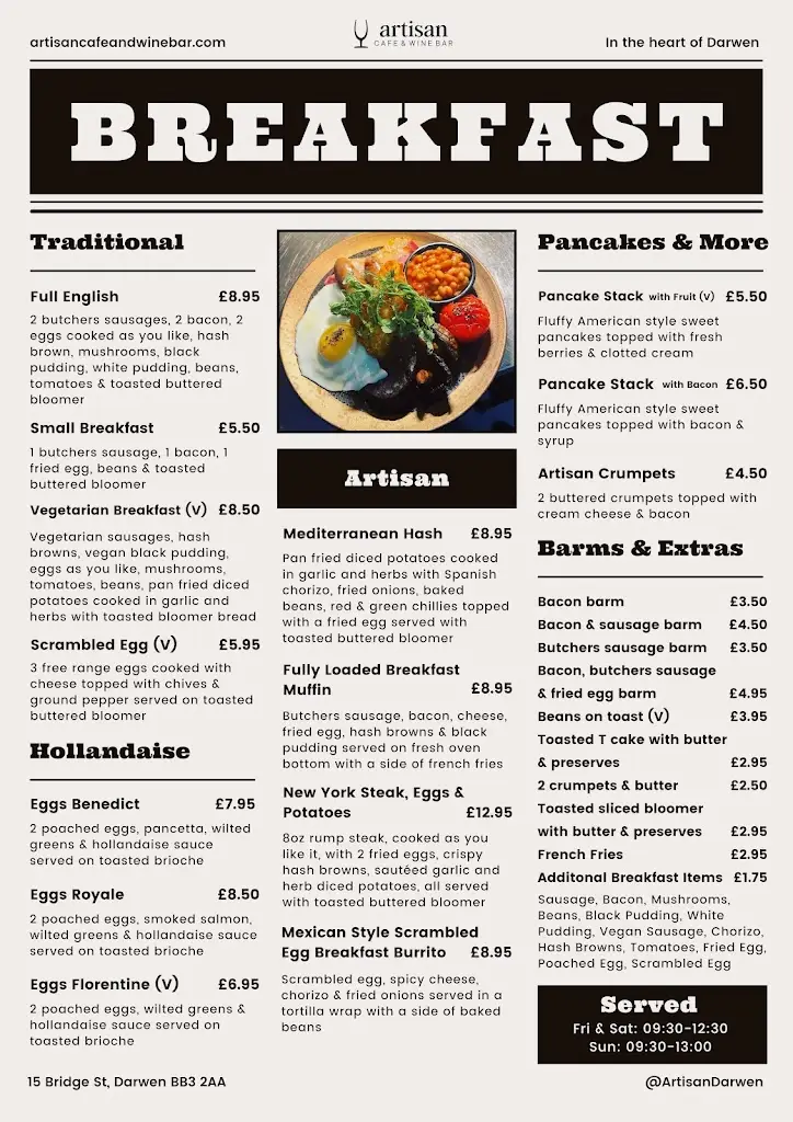 Menu_Artisan Cafe & Wine Bar Ltd_Darwen_image_2