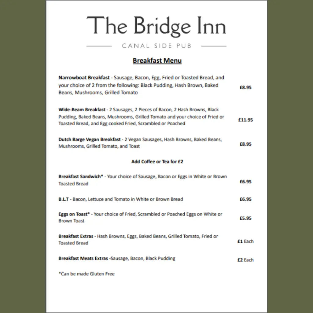 Menu_The Bridge Inn_Devizes_image_3