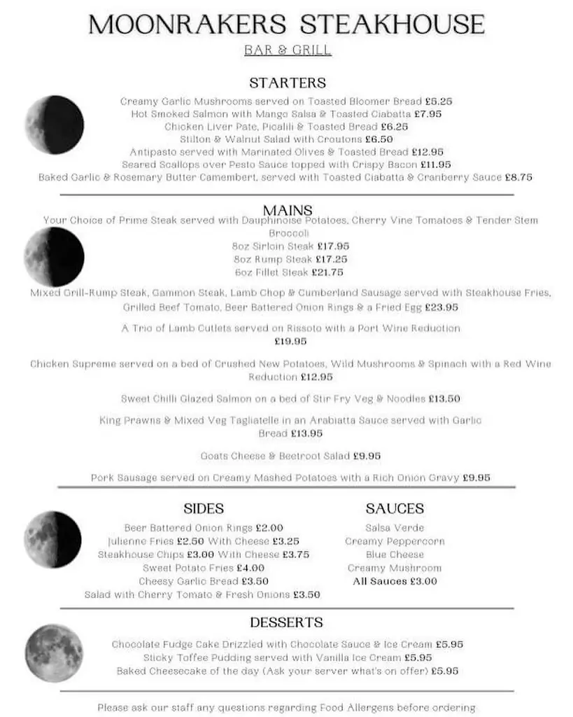 Menu_The Moonrakers - Devizes_Devizes_image_2