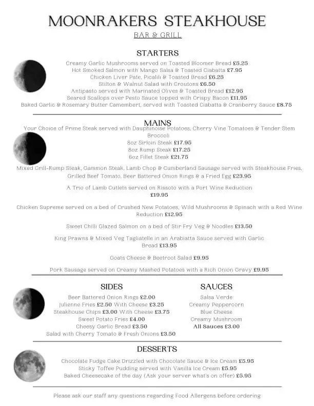 Menu_The Moonrakers - Devizes_Devizes_image_4