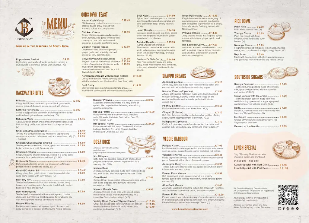 Menu_House Boat Restaurant_Derby_image_1