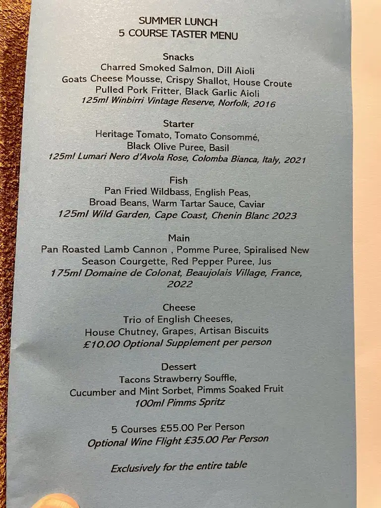 Menu_The Ingham Swan_Ditchingham_image_1