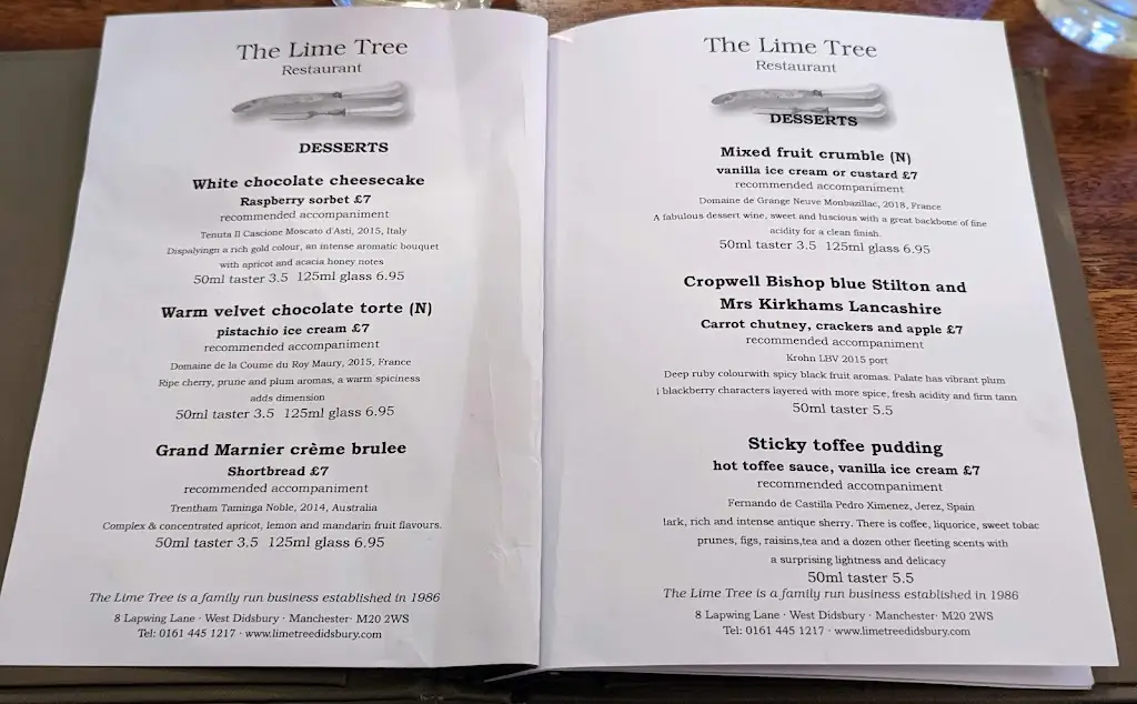 Menu_The Lime Tree_Didsbury_image_1