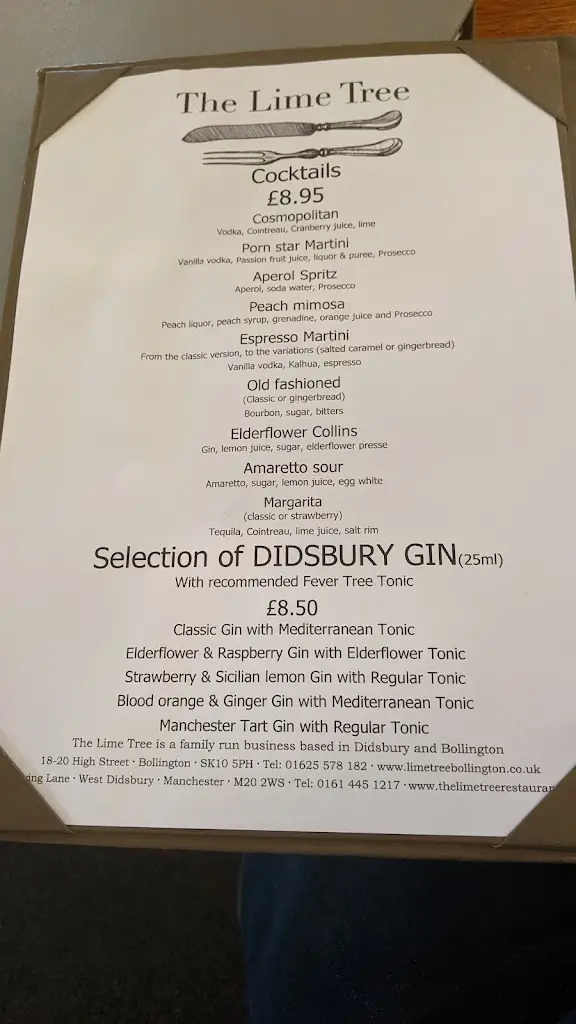 Menu_The Lime Tree_Didsbury_image_3