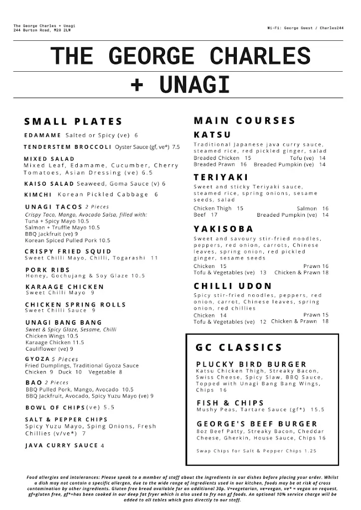 Menu_The George Charles_Didsbury_image_1