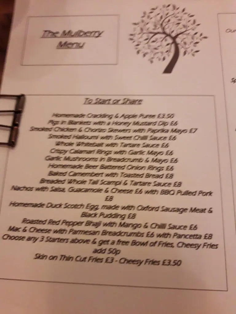 Menu_The Mulberry_Didcot_image_3
