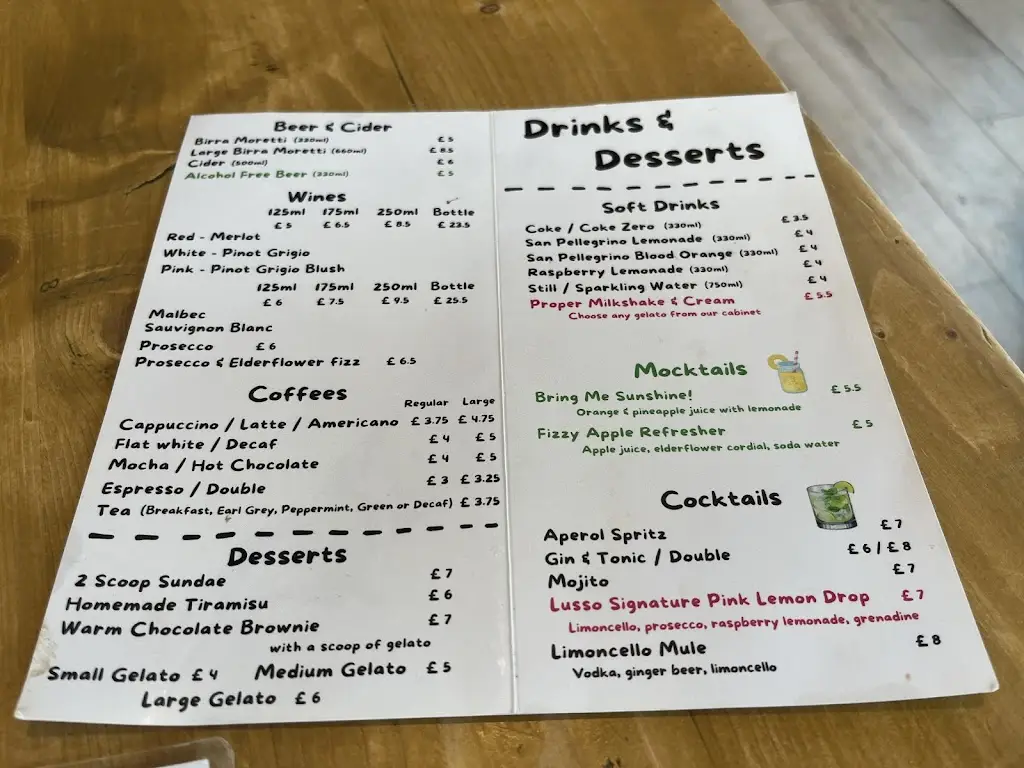 Menu_Lusso Didcot_Didcot_image_1