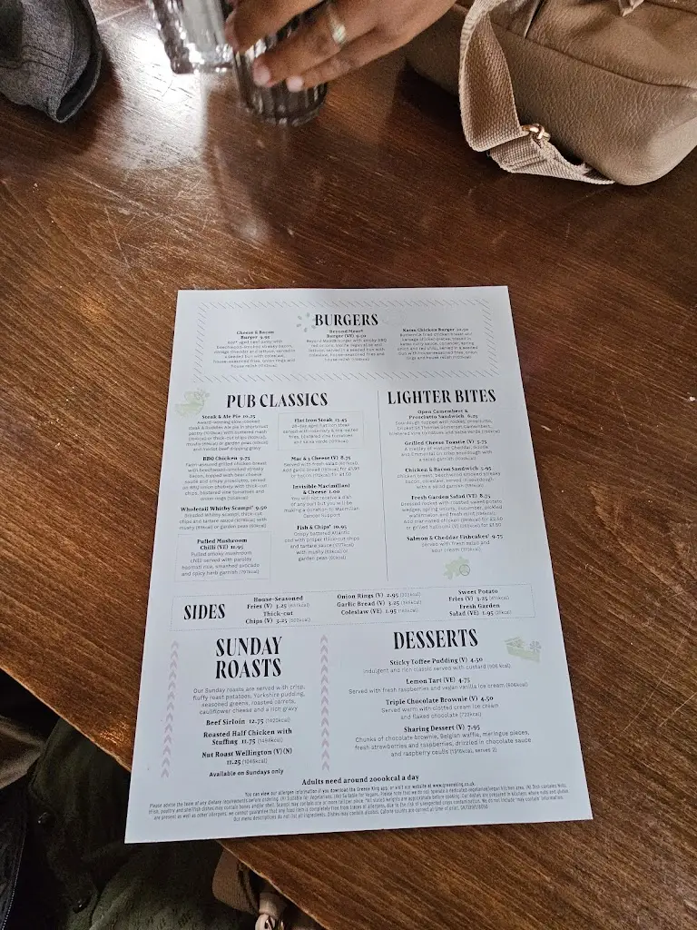 Menu_Prince Of Wales_Didcot_image_1