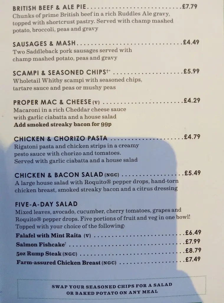 Menu_Prince Of Wales_Didcot_image_4