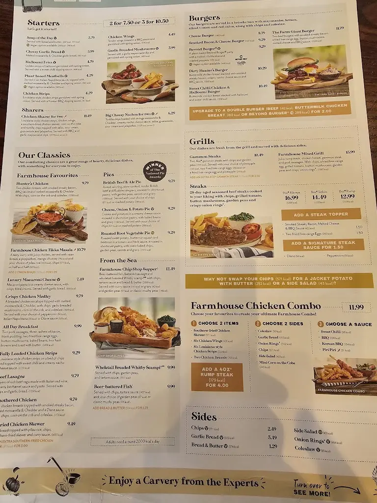 Menu_Monk's Bridge Farm - Farmhouse Inns_Dinnington_image_1