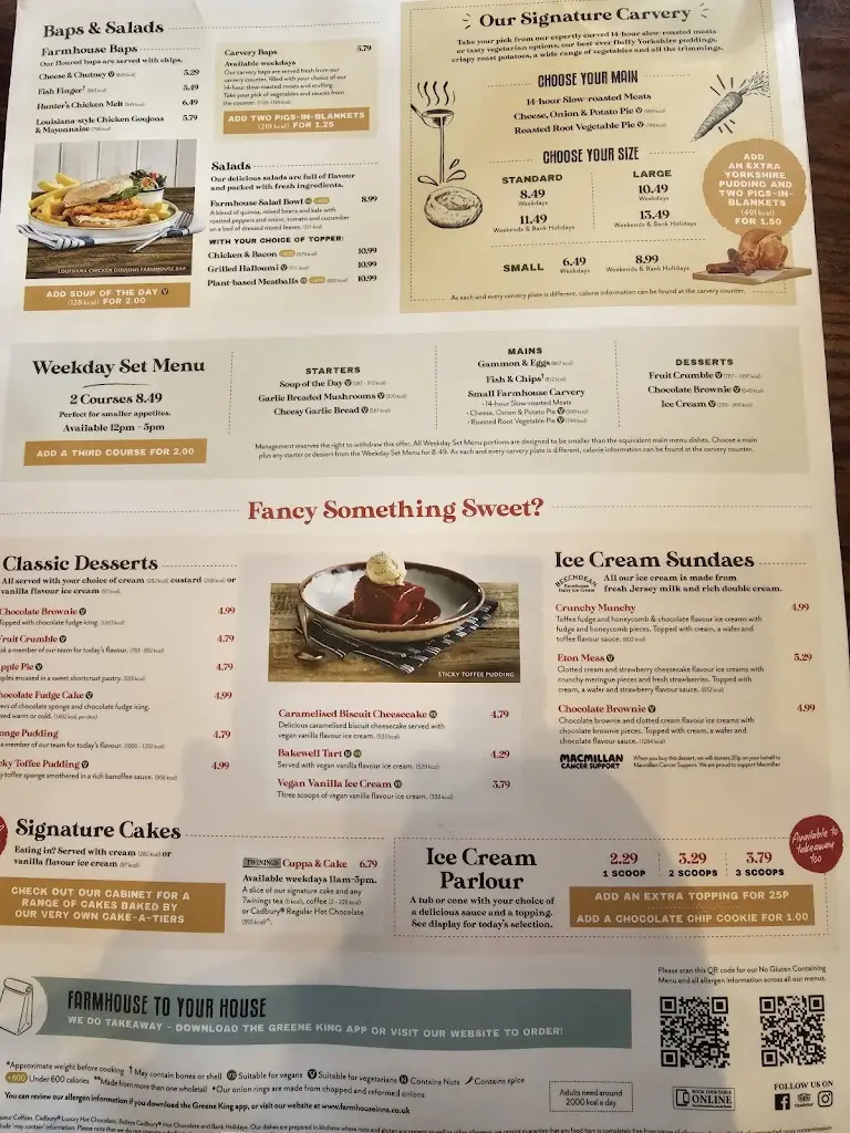 Menu_Monk's Bridge Farm - Farmhouse Inns_Dinnington_image_2