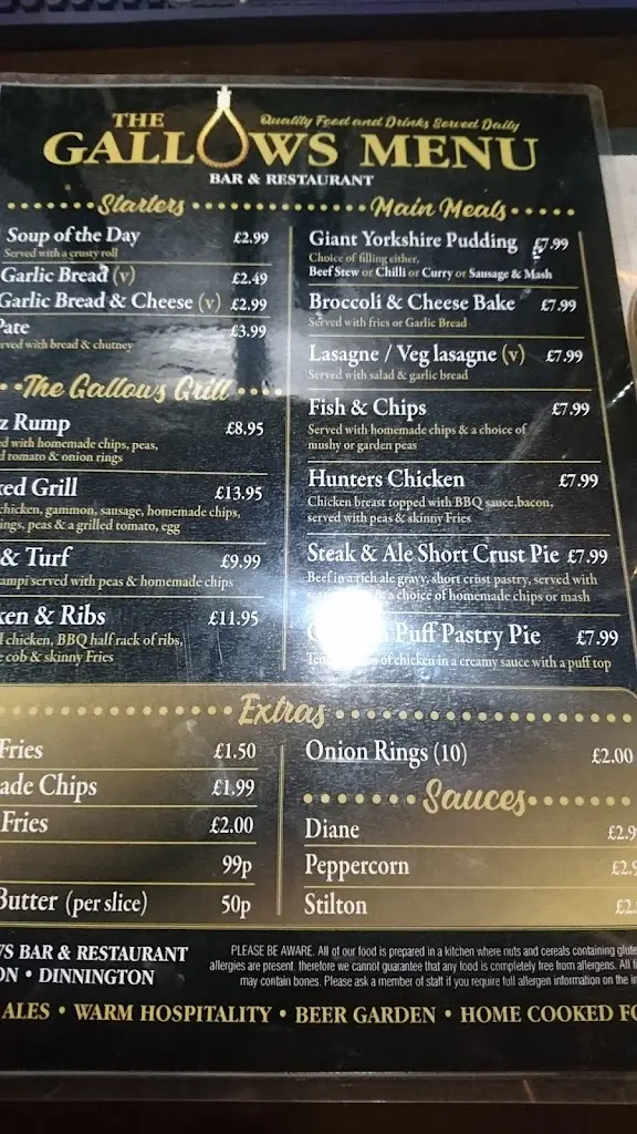 Menu_The Gallows_Dinnington_image_3